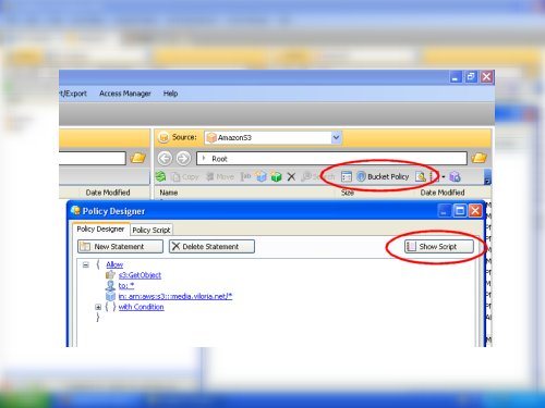 CloudBerry Explorer PRO Bucket Policy Editor