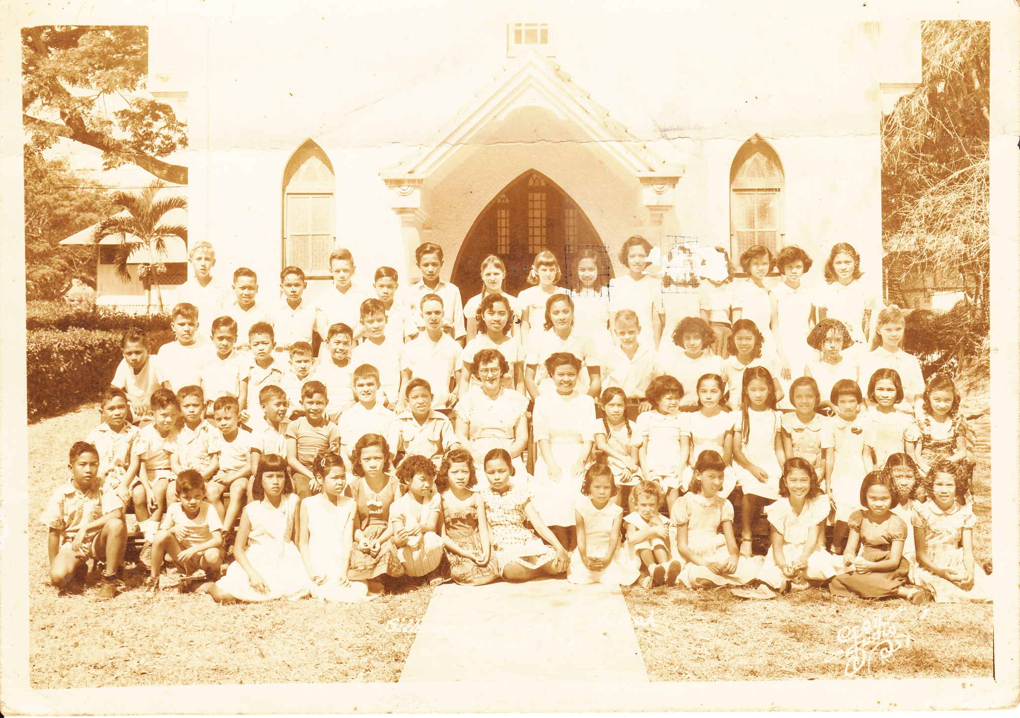 Photo: Silliman University Church, 1951