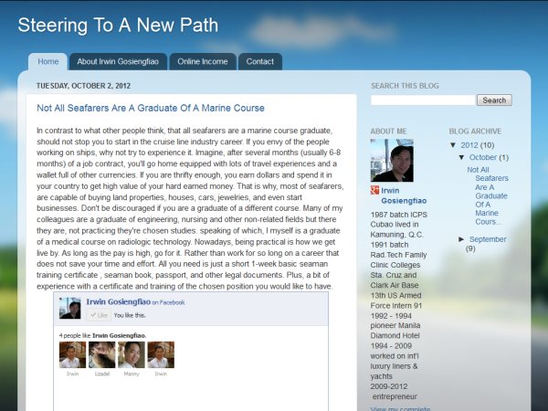Screenshot of Irwin Gosiengfiao's Blog